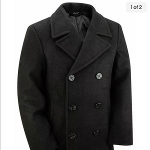 100% Wool for man size 42 R Official Wool U.S. Navy Peacoat Double Breasted